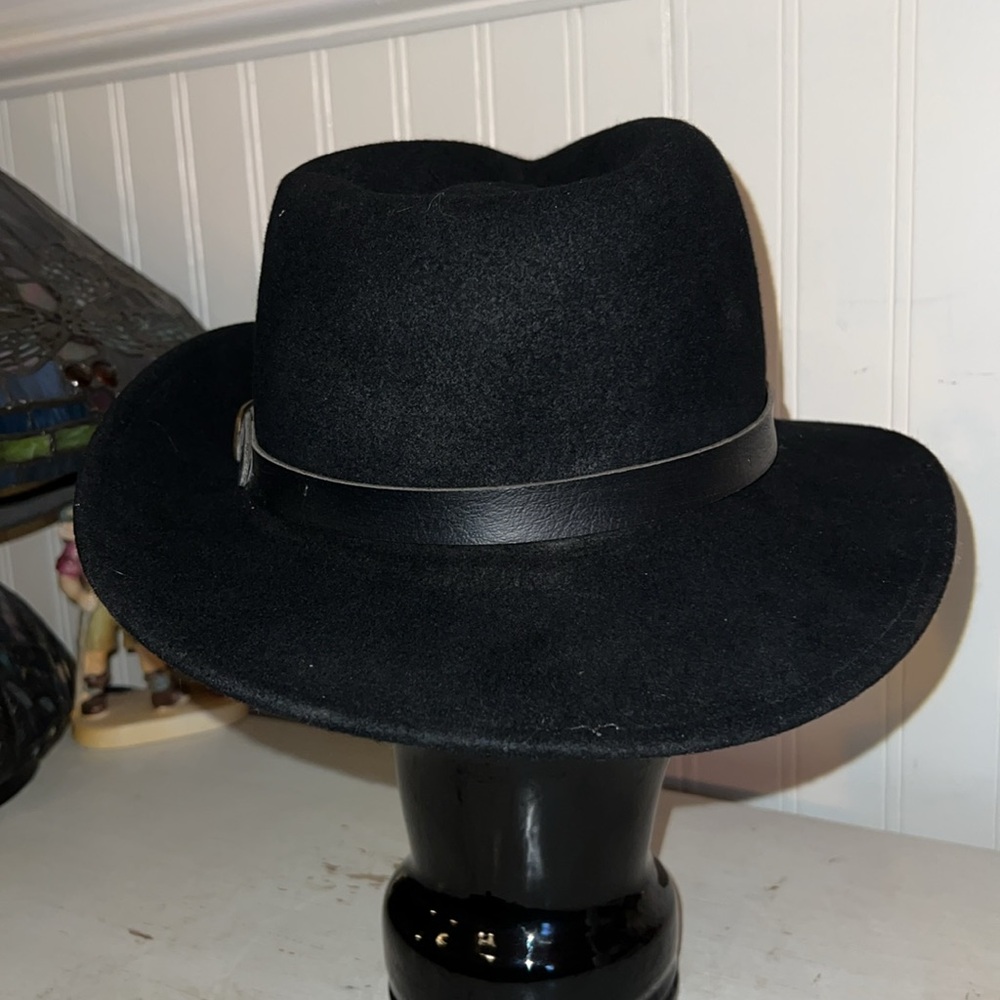 Pendleton Black Wool Outback Hat - image 3